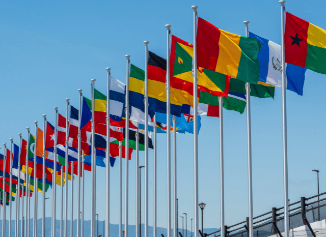 Flags of different nations
